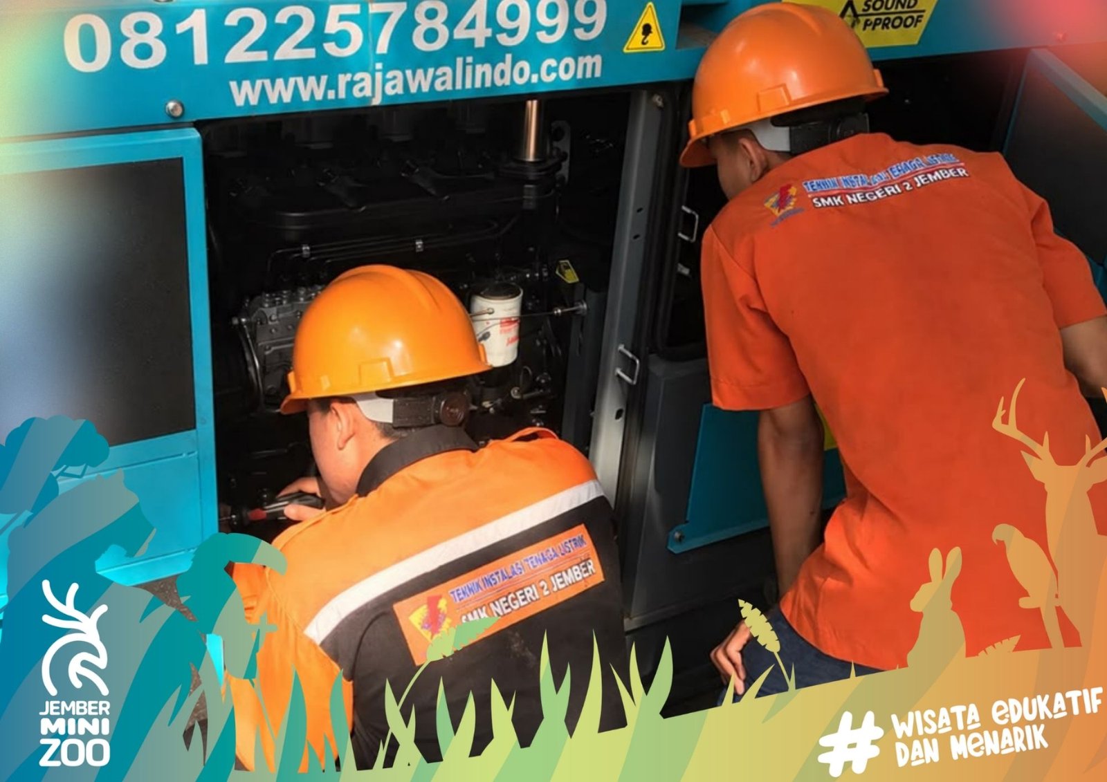 Belajar Langsung di Lapangan: Pengalaman Industri Siswa SMK Negeri 2 Jember di Jember Mini Zoo
